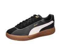 PUMA Damen Club KLASSIKA Sneaker, Black White Gold, 38.5 EU
