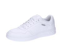 PUMA Damen Court Classy Turnschuhe, White Silver Metallic, 41 EU