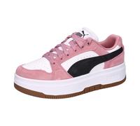 PUMA Rebound Femme Low Suede Sneaker Damen 02 - PUMA white/PUMA black/poised pink 38