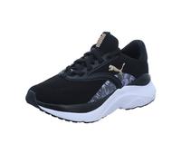 Puma Damen-Sneaker SOFTRIDE MAYVE BLOOM Blüten-Muster Schwarz-Gold-Mehrfarbig