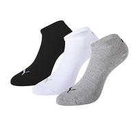 PUMA Damen Sneaker Trainer Plain Socken, Grau / Weiß Schwarz, 39-42 EU