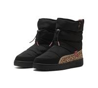 PUMA Damen Snowbae Animal Flair Stiefel 39, Black Toasted Almond Beige