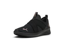 PUMA Damen Softride Harli Slip on Trainingsschuhe Sneaker, Schwarz-Schwarz-Roségold Ah25, 35.5 EU