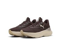 Sneaker PUMA "SOFTRIDE Mayve Animal Sneakers Damen", Damen, Gr. 42, chocolate braun alpine snow sand dune weiß beige, Obermaterial: Textil, Synthetik; Futter: Textil; Innensohle: Textil; Laufsohle: Gu