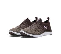 Puma Damen SOFTRIDE REMI Slip-ON Knit WN's Straßenlaufschuh, Chocolate Fondue-Mouse Gray-Mauve Glow, 38 EU