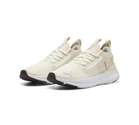 Laufschuh PUMA "SOFTRIDE SYMMETRY FUZION WNS", Damen, Gr. 38, beige (warm weiß, alpine snow, mauve glow), Textil, Schuhe Laufschuh, für dynamische Laufeinheiten, aus Funktions-Mesh, atmungsaktiv (9566
