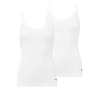 PUMA Damen Spaghetti Top Unterhemd Iconic Camisole 604030001 2er Pack, Farbe:Weiß, Wäschegröße:S, Artikel:-300 White