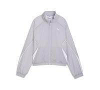 PUMA Damen Sport Relaxed Jacke mit Reißverschluss L, Vibrant Silver Gray