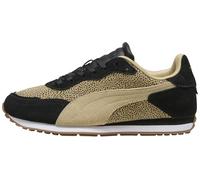Sneaker PUMA "ST MILER ROSE TOPCAT", Damen, Gr. 42, puma schwarz, toasted almond, gum, Leder, mehrfarbig, Schuhe Sneaker, aus Leder, mit Schnürung, mit leicht profilierter Gummi-Laufsohle (56132954-42