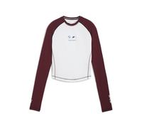 PUMA Damen Standard BMW M Motorsport Babydoll Langarm T-Shirt Ruby Shimmer AH25