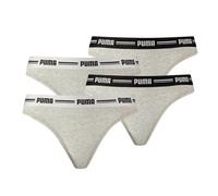 PUMA Damen String - Iconic, Soft Cotton Modal Stretch, 4er Pack Grau XL