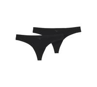 Puma Damen Unterwäsche Seamless String 100001010 – 2er-Pack, schwarz, XS