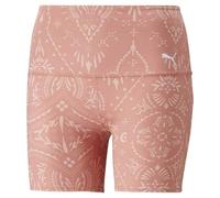 PUMA Damen Studio AOP 12,7 cm Kurze Tight Strumpfhose, Rosetten-Heritage-Druck, L