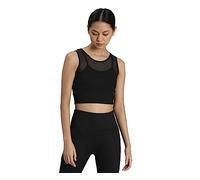 PUMA Damen STUDIO LAYERED CROP TOP Tanktop, Black, S