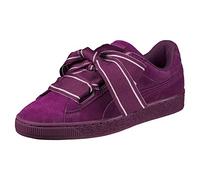 PUMA Damen Suede Heart Satin II WN's Sneaker, Dark Purple-Dark Purple