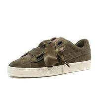 Puma Damen Suede Heart Velvet Rope 365111-01 Sneaker, Mehrfarbig (Khaki 001), 38 EU