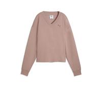 PUMA Damen Sweatshirt ESS ELEVATED Comfort V-Ausschnitt (691816) Sandstone XL