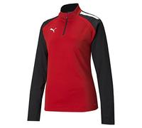 PUMA Damen Sweater, Puma Red-Puma Black, XS