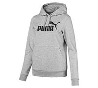 PUMA Damen Sweatshirt ESS Logo Hoody FL, Light Gray Heather, L, 851797