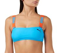 PUMA Damen Swimwear Bandeau Bikini, Blue Combo, XS EU
