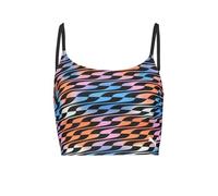 PUMA Damen Swimwear Formstrip Longline Top Bikini, Multi Coloured Black, XS EU