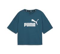 Puma Damen T-Shirt Essential Logo Cropped tee 586866-79 XS Cold Green
