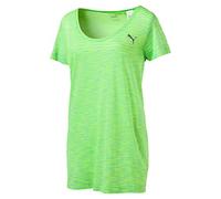Puma Damen T-Shirt Evoknit Tee W, Safety Yellow-Rainbow Color, L, 590767