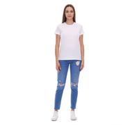 PUMA Damen T-Shirt nachhaltiges Baumwoll-Shirt schlichtes Sport-Shirt Fitness-Shirt 678257 01 Weiß S
