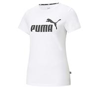 Puma Fitness-Shirt Essentials Logo (100% Baumwolle) weiss Damen, Größe XS