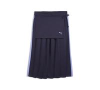 PUMA Damen T7 Midi Faltenrock L, Deep Plum Purple