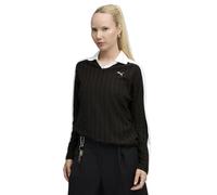 PUMA T7 Relaxed Langarm-Polo Damen, Kleidung, Schwarz, L Black