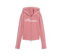 PUMA Damen T7 Street Glam Hoodie L, Wild Pink
