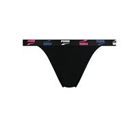 PUMA Damen Tanga Brief Bikini Bottoms, Black Combo, M EU