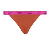 PUMA Damen Tanga Brief Bikini Bottoms, Pink / Chili, XS EU