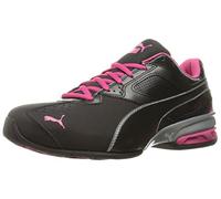 PUMA Damen Tazon 6 Crosstrainer Cross-Trainer-Schuh, Schwarz Silber-Rote Beete Lila, 35.5 EU