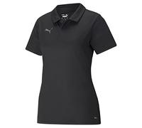 Puma Damen Teamliga Sideline Polo Polohemd, Black Weiß, Mittel