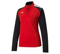 Puma Damen Trainingstop teamLIGA 1/4 Zip Top W 657253-01 XS Puma Red-Puma Black