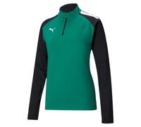 Puma Damen Trainingstop teamLIGA 1/4 Zip Top W 657253-05 M Pepper Green-Puma Black