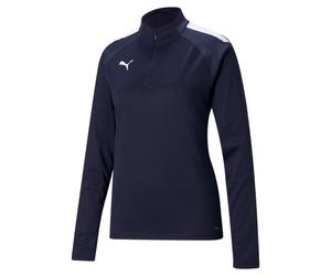 Puma Damen Trainingstop teamLIGA 1/4 Zip Top W 657253-06 XS Peacoat-Puma White