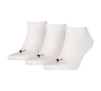 Puma Sneaker-Socken Plain 3er-Pack Weiß Größe 35–38