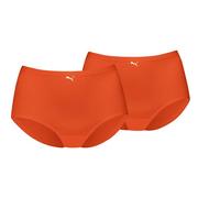 PUMA Damen Unterhose ONE SIZE HIPSTER 2P HANG (701228536) ONE SIZE FLAME ORANGE