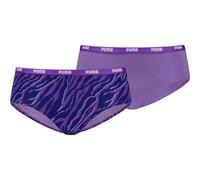 PUMA Damen Unterhose PRINTED HIPSTER 2P HANG (701228119) XS ASTOR PURPLE