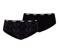 PUMA Damen Unterhose PRINTED HIPSTER 2P HANG (701228119) XS Schwarz