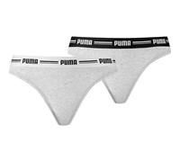 PUMA Damen Unterhose WOMEN STRING 2P HANG (603024001) M Grau