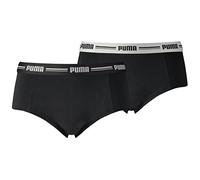 PUMA Damen Unterwäsche Iconic Mini Shorts 2P, Black, XS, 573010001