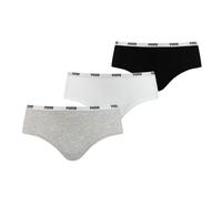 PUMA Hipster 3er Pack Damen Weiss Grau F015 weiss XS