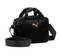 PUMA Damen UP Mini Grip Bag Handtasche PUMA Black-metallic gold log X