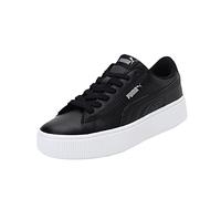 Puma Vikky Stacked Leder Damen Plateau Sneaker PUMA black/PUMA black 38 für Damen, schwarz, Größe 36 ½ EU