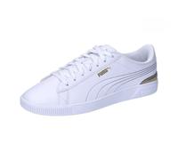 PUMA Damen Vikky V3 Metallic Shine Sneaker, White Gold Silver, 42 EU