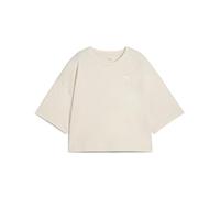 PUMA Damen Wardrobe ESS Kurzes Oversized-T-Shirt S, Alpine Snow White